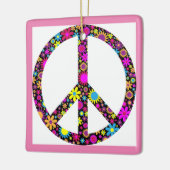 グルーヴィフローラ和平標識 セラミックオーナメント (左)