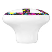 グルーヴィフローラ和平標識 セラミックノブ (側面)