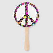 グルーヴィフローラ和平標識 ハンドファン (裏面)