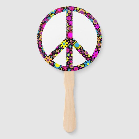 グルーヴィフローラ和平標識 ハンドファン (裏面)