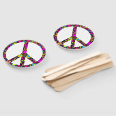 グルーヴィフローラ和平標識 ハンドファン (組立なし)