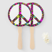 グルーヴィフローラ和平標識 ハンドファン (正面&裏面)