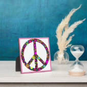 グルーヴィフローラ和平標識 フォトプラーク (インサイチュ)