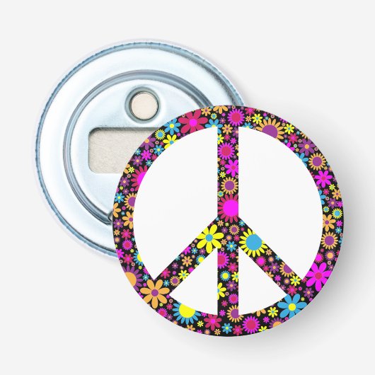 グルーヴィフローラ和平標識 栓抜き (正面)