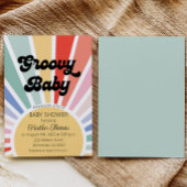 グルーヴィベビーサンシャインベビーシャワー招待状 招待状