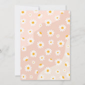 グルーヴィベビーデイジーボホヒッピーVibesベビーシャワー 招待状 (裏面)