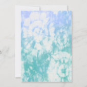 グルーヴィベビーパステル絞り染めベビーシャワー 招待状 (裏面)