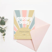 グルーヴィベビーヒッピーレトロベビーシャワー