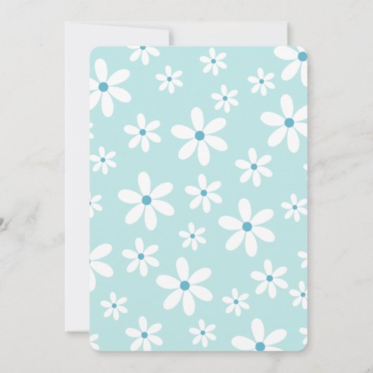 グルーヴィベビーボホアーチベイビーシャワー招待状 招待状 (裏面)