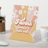 グルーヴィベビーレトロサンシャインベビーシャワーの好意 台座サイン (インサイチュ)