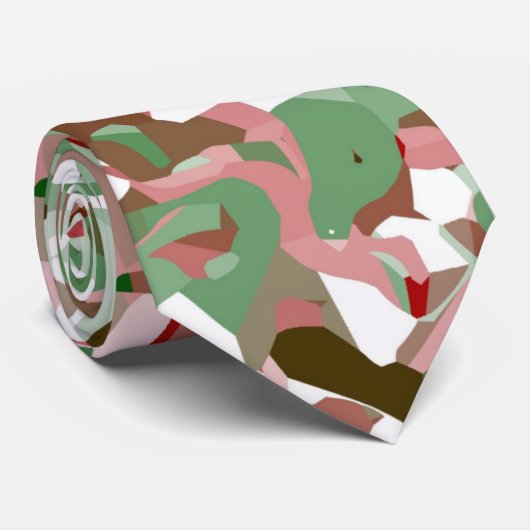 グルーヴィボトリップ(幻覚体験)のようなホレトロフェスティバルクリスマス迷彩柄 ネクタイ (ロール)