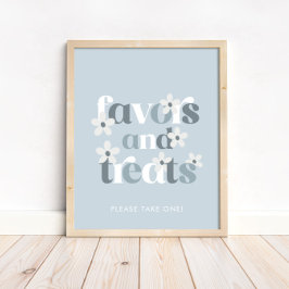 グルーヴィモダンデイジーボホ誕生日ウィズアンドトリート ポスター