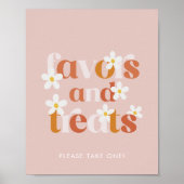 グルーヴィモダンデイジーボホ誕生日ウィズアンドトリート ポスター (正面)