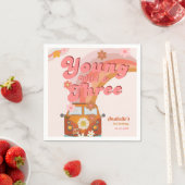 グルーヴィヤングワイルドアンドスリーピンクピーチバンデイジー スタンダードカクテルナプキン (インサイチュ)