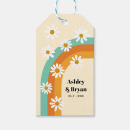 グルーヴィレインボー1970sスタイルボホ結婚式の引き出物 ギフトタグ