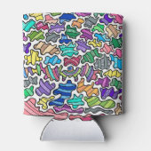 グルーヴィレインボー(ばちゃばちゃ)跳ねるデザインクーラーボックス 缶クーラー (裏面)