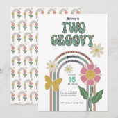 グルーヴィレインボー | 2nd誕生日 招待状 (正面/裏面)