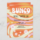 グルーヴィレディースナイトバンコパーティの招待状 招待状 (正面/裏面)