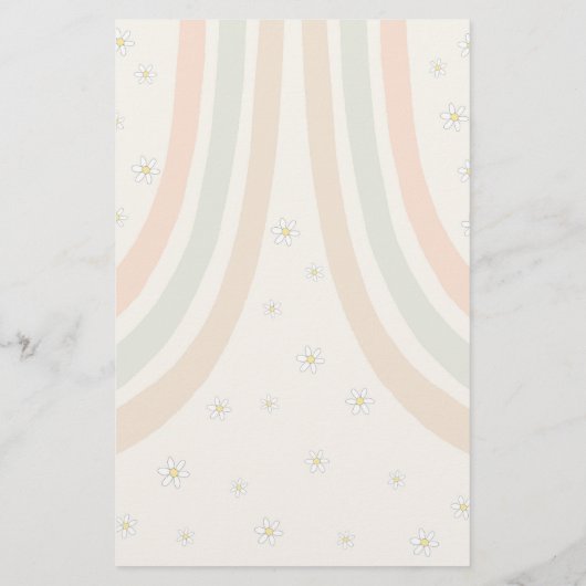 グルーヴィレトロな赤ちゃんシャワー子供部屋韻ゲーム (裏面)