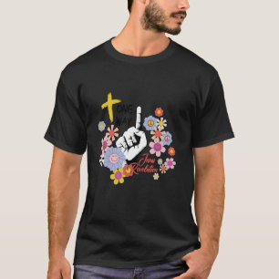 グルーヴィレトロイエス革命ヒッパイフラワーワンW Tシャツ