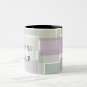 グルーヴィレトログリーンダスティブルーフローラ ツートーンマグカップ (中央)