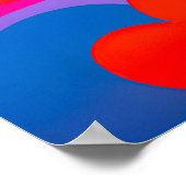 グルーヴィレトロシックアフロアフフローラアートポップ・アートのル ポスター (角)