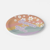 グルーヴィレトロセブンはヴィーベレインボー紙プレート ペーパープレート (アングル)