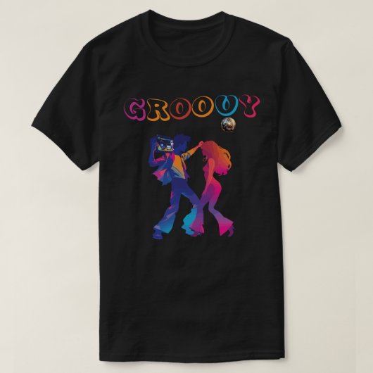 グルーヴィレトロディスコスタイル Tシャツ (デザイン正面)