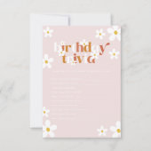 グルーヴィレトロデイジーガールズ1stバースデートリビア ノートカード (正面)