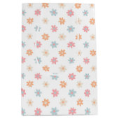 グルーヴィレトロデイジーフラワーズボホフローラ ミディアムペーパーバッグ (正面)