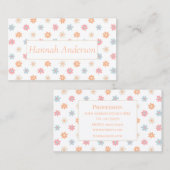 グルーヴィレトロデイジーフラワーズボホフローラ 名刺 (正面/裏面)