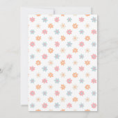 グルーヴィレトロデイジーフラワーズボホフローラ 招待状 (裏面)