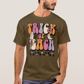グルーヴィレトロトリックまたは教え先生ヒッピーハロー Tシャツ