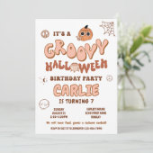 グルーヴィレトロハロウィーン誕生日パーティー、任意の年齢 招待状 (スタンド正面)