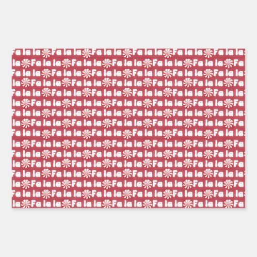 グルーヴィレトロピンクファラクリスマス ラッピングペーパーシート (正面2)