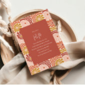 グルーヴィレトロピンクラストフローラボホ秋フェテ 招待状