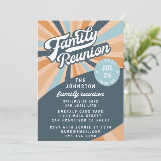 グルーヴィレトロファミリー懇親会収集招待状 招待状 (スタンド正面)