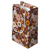 グルーヴィレトロフラワーガーデンパターン スモールペーパーバッグ (裏面アングル)