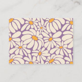 グルーヴィレトロフラワーズオムツラッフルチケット エンクロージャーカード (裏面)