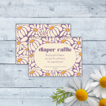 グルーヴィレトロフラワーズオムツラッフルチケット