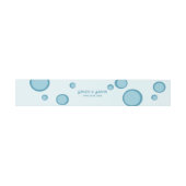 グルーヴィレトロブルーサークル70sノスタルジック結婚ス 招待状ベリーバンド (フラット)