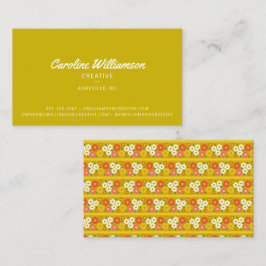 グルーヴィレトロボホチャートルーズグリーンフローラ 名刺