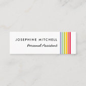 グルーヴィレトロレインボーストライプル スキニー名刺 (正面)