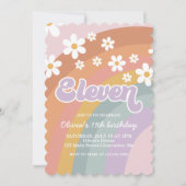 グルーヴィレトロレインボーネヒネチ誕生日招待状 招待状 (正面)