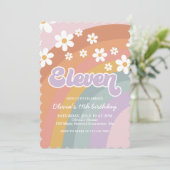 グルーヴィレトロレインボーネヒネチ誕生日招待状 招待状 (スタンド正面)