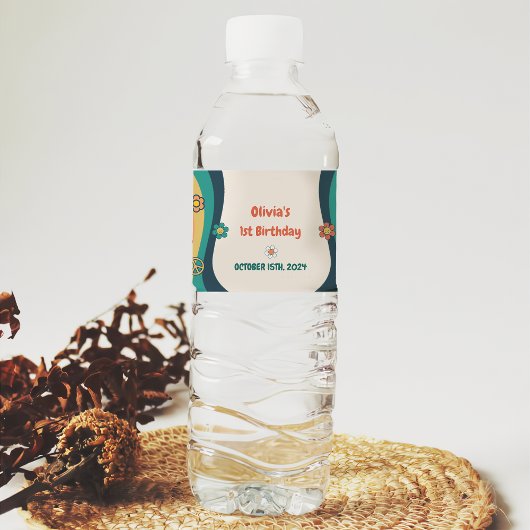 グルーヴィレトロレインボーバースデーパーティー ペットボトルラベル