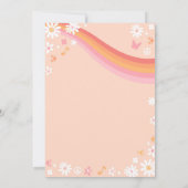 グルーヴィレトロレインボーローラスケートで滑る誕生日パーティー 招待状 (裏面)