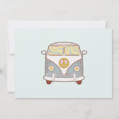 グルーヴィレトロレインボー誕生日写真 サンキューカード (裏面)