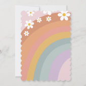 グルーヴィレトロレインボー10th誕生日招待状 招待状 (裏面)