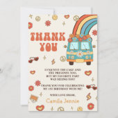 グルーヴィレトロレインボー1st誕生日 サンキューカード (正面)